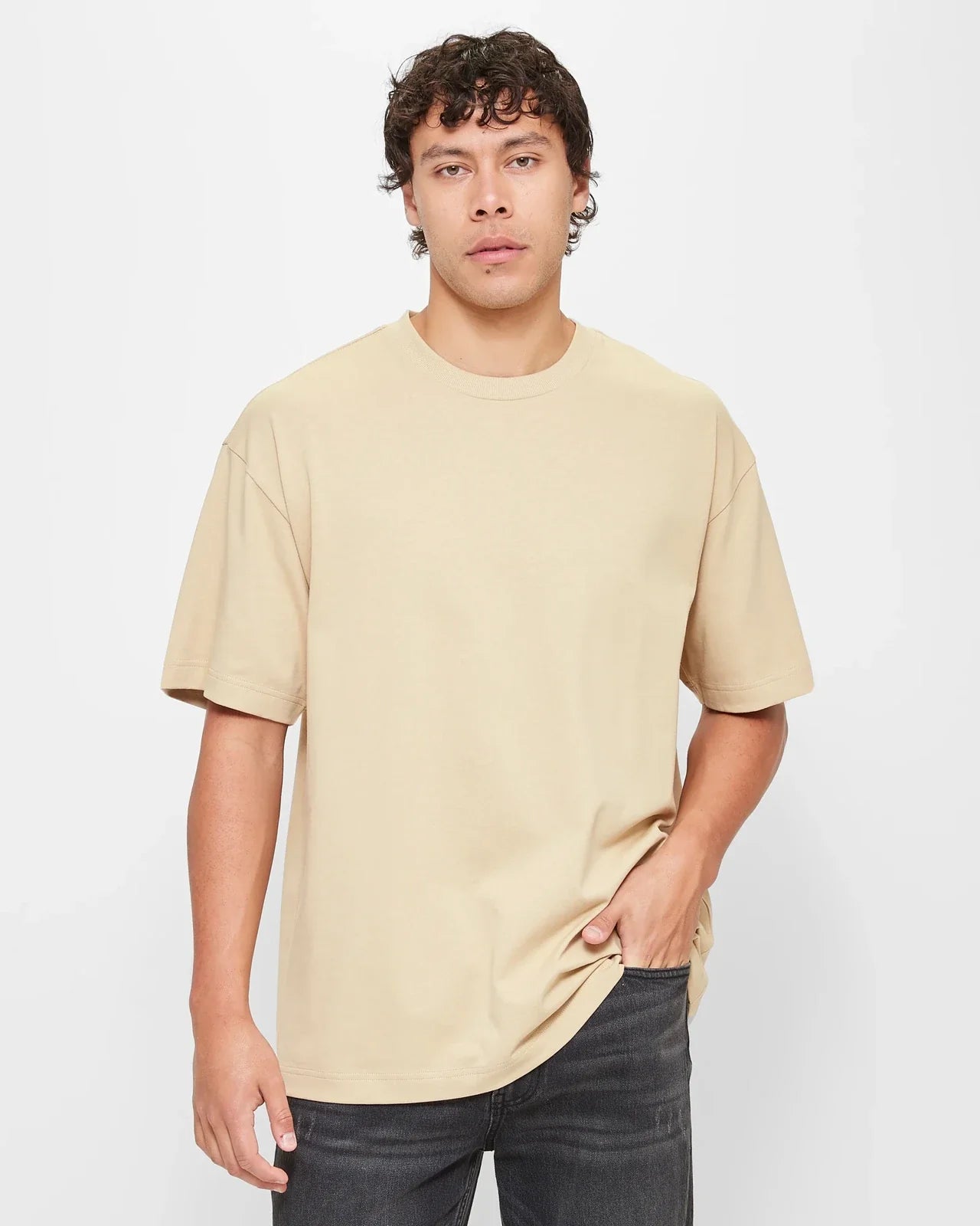 Oversized T-Shirt - Beige